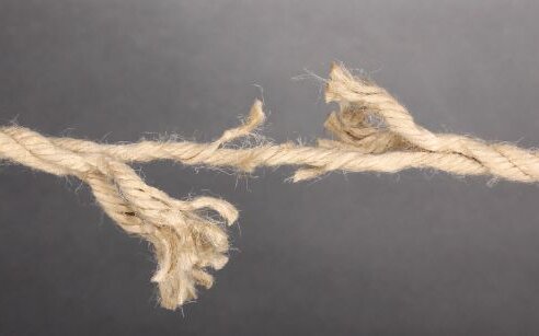 Freyed Rope under strain