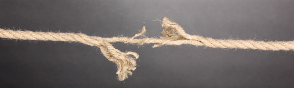 Freyed Rope under strain